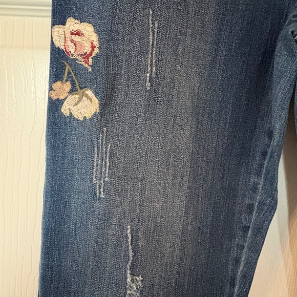 Chico's So Slimming Girlfriend Ankle Embellished Jeans - Picture 4 of 7